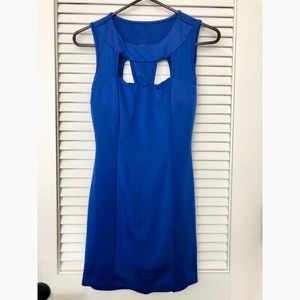 Royal blue evening dress